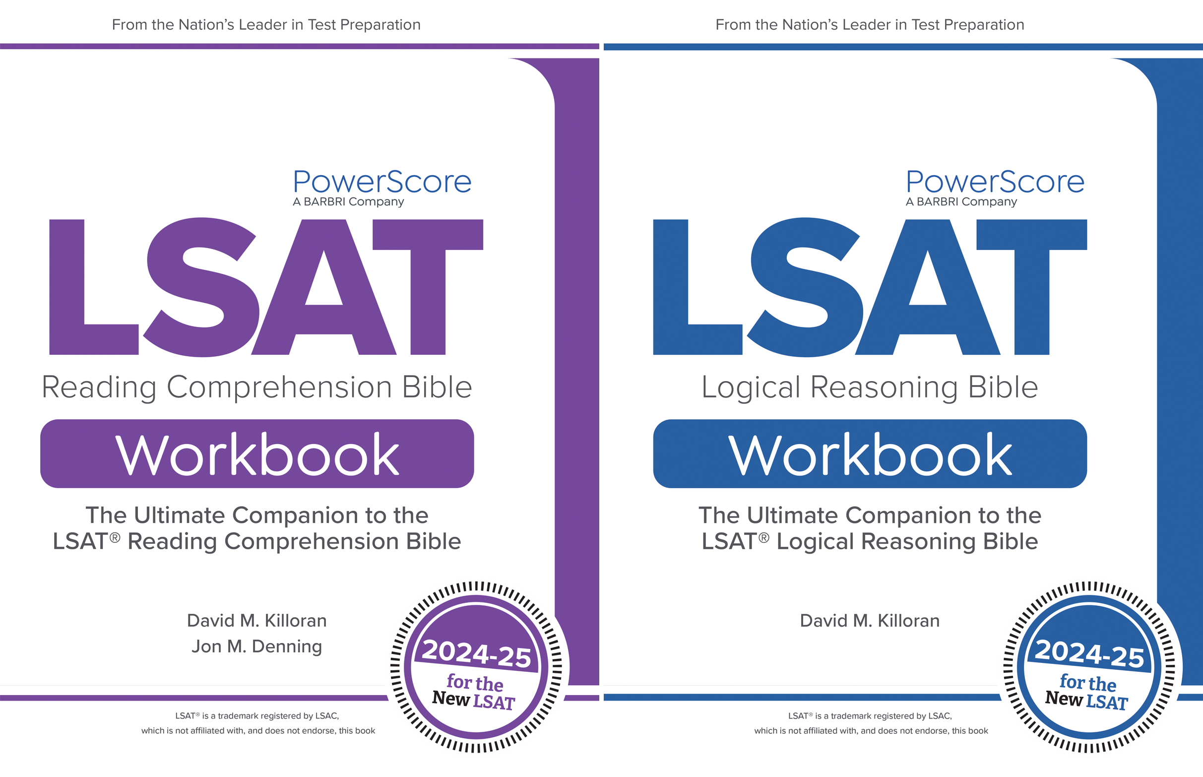 The PowerScore 2024-2025 LSAT Bible Workbook Pack