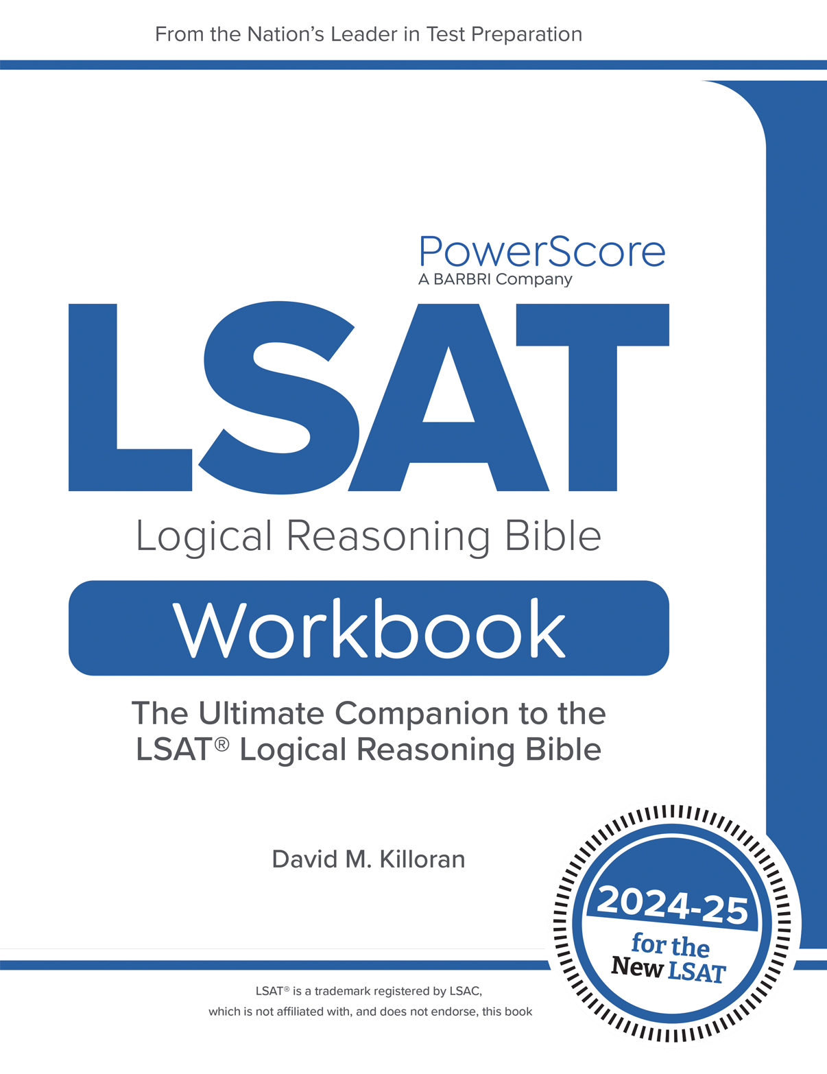 PowerScore LSAT Logical Reasoning Bible Workbook back